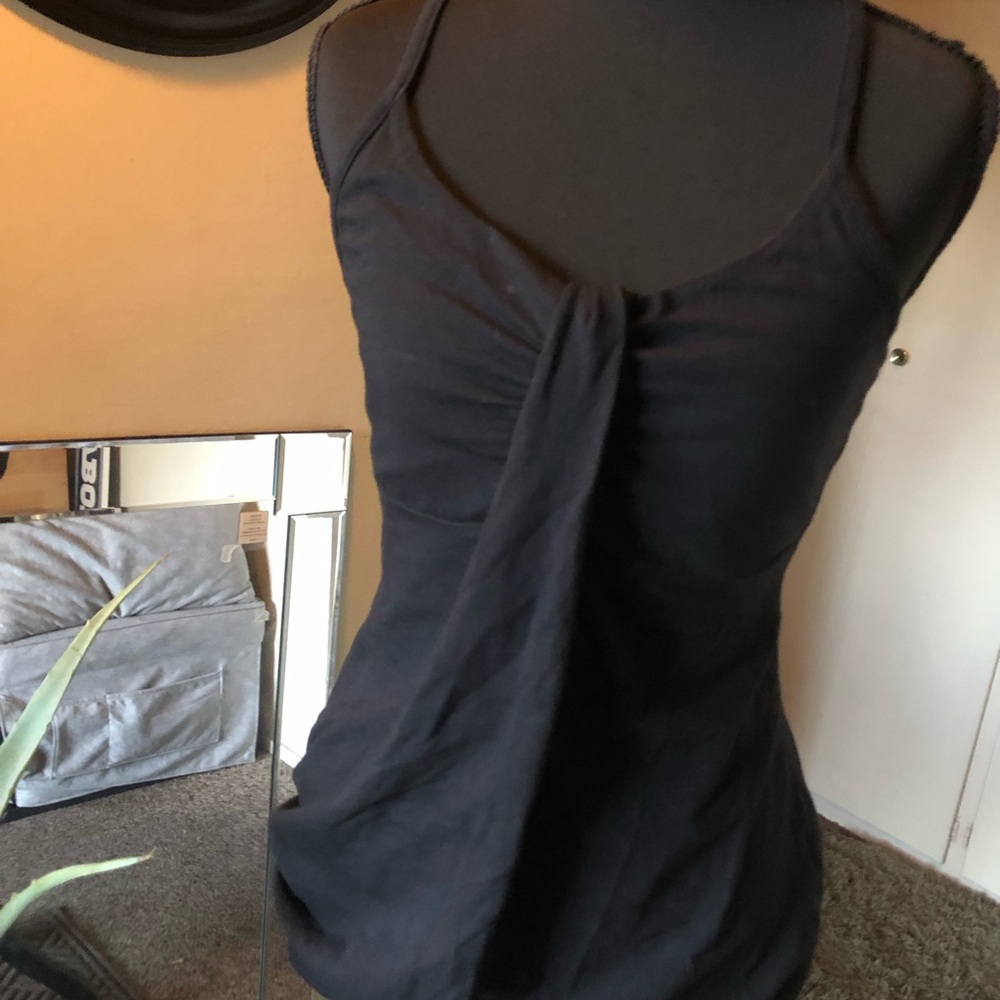 Patagonia Black Twist-Front Tank Top